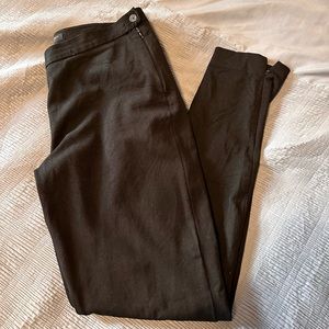 Sloan slim-fit ankle pant with ankle zipper